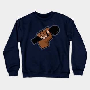 Mic hip hop hand Crewneck Sweatshirt